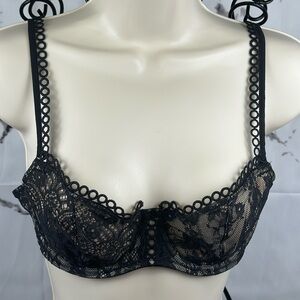 Victoria's Secret Dream Angels Bra Wicked Unpadded Uplift Black Wildheart